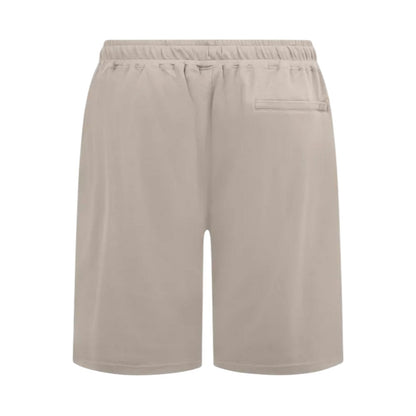Stone - Back - Duke Mens Mitchell 3 D555 Stretch Plain Elasticated Waist Kingsize Shorts