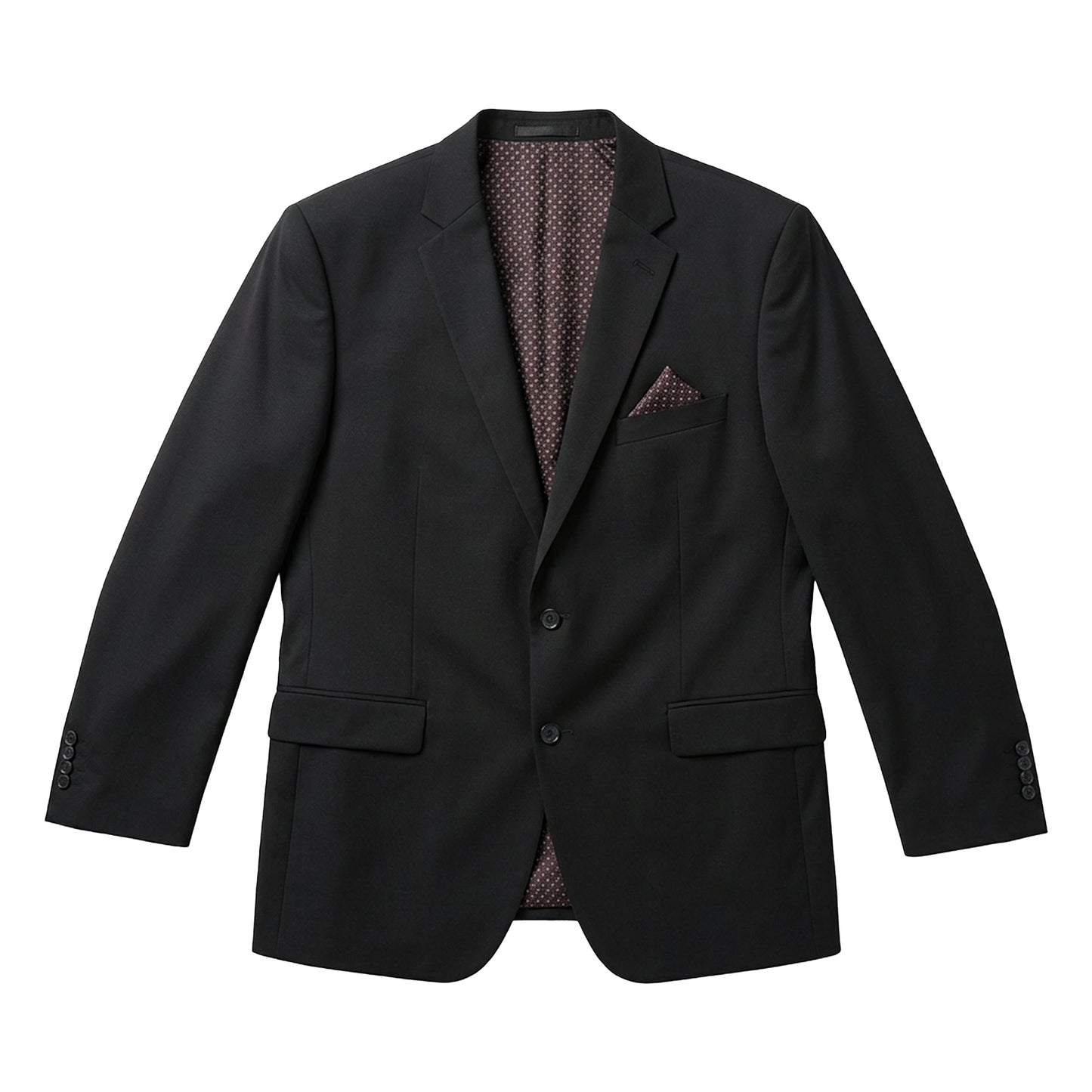 Black - Side - Duke Mens D555 Ted 4 Way Stretch Suit Jacket