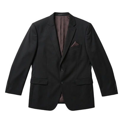 Black - Side - Duke Mens D555 Ted 4 Way Stretch Suit Jacket