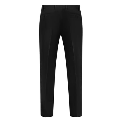 Black - Back - Duke Mens D555 Ted 4 Way Stretch Classic Trousers