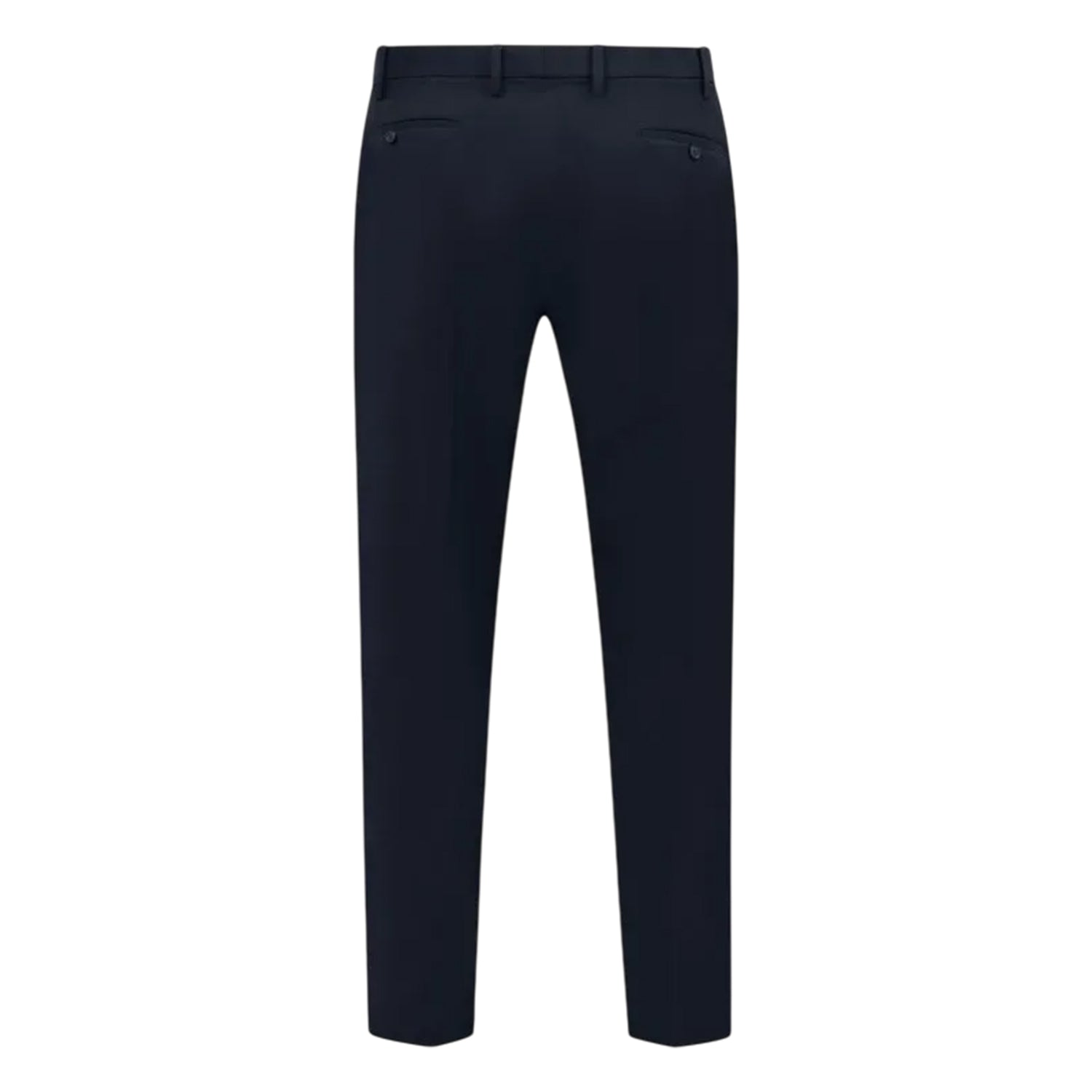 Navy - Back - Duke Mens D555 Ted 4 Way Stretch Classic Trousers