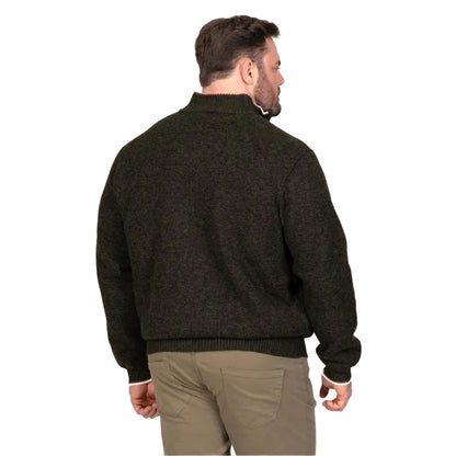 Khaki Brown-Black Marl - Back - Duke Mens Cesar 2 D555 Kingsize Jacket