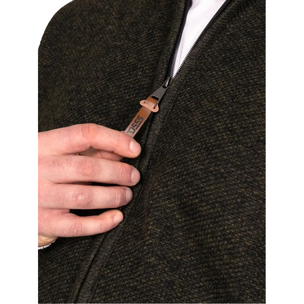 Khaki Brown-Black Marl - Side - Duke Mens Cesar 2 D555 Kingsize Jacket