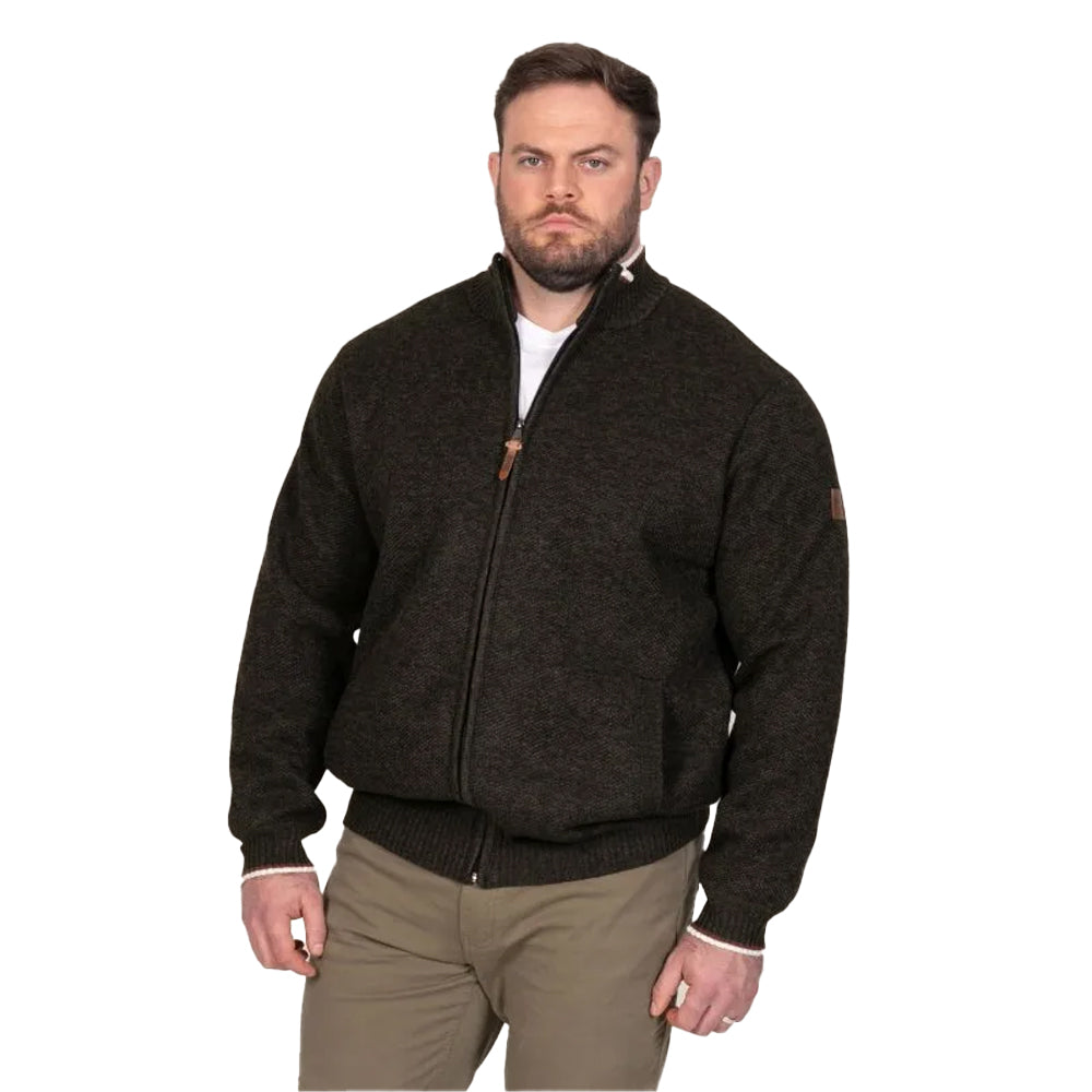 Khaki Brown-Black Marl - Pack Shot - Duke Mens Cesar 2 D555 Kingsize Jacket