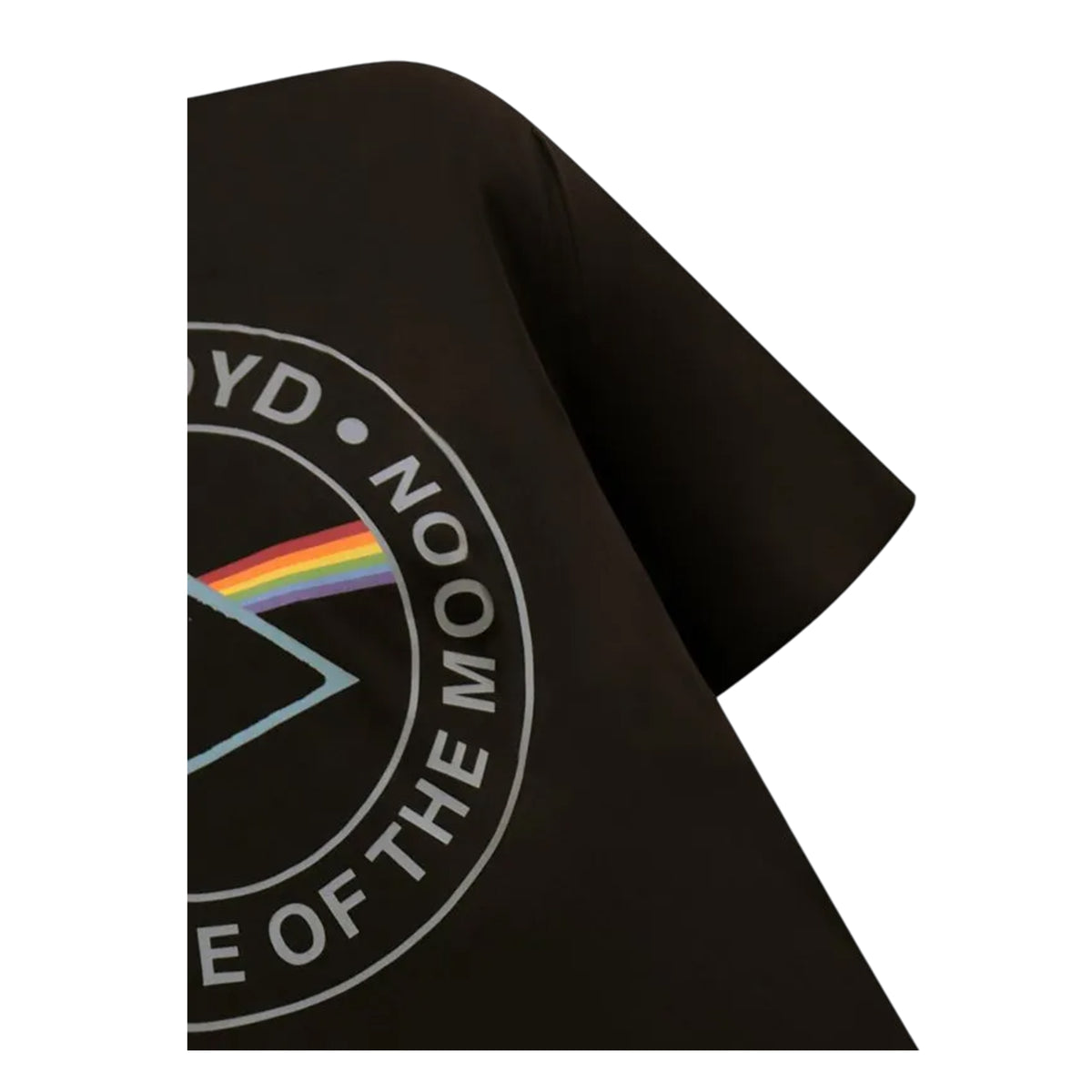 Washed Black - Close up - Duke Mens Dark Side Of The Moon Darius D555 Pink Floyd Kingsize T-Shirt