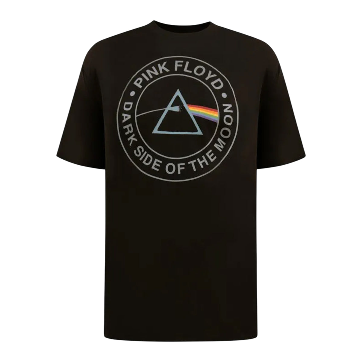 Washed Black - Front - Duke Mens Dark Side Of The Moon Darius D555 Pink Floyd Kingsize T-Shirt