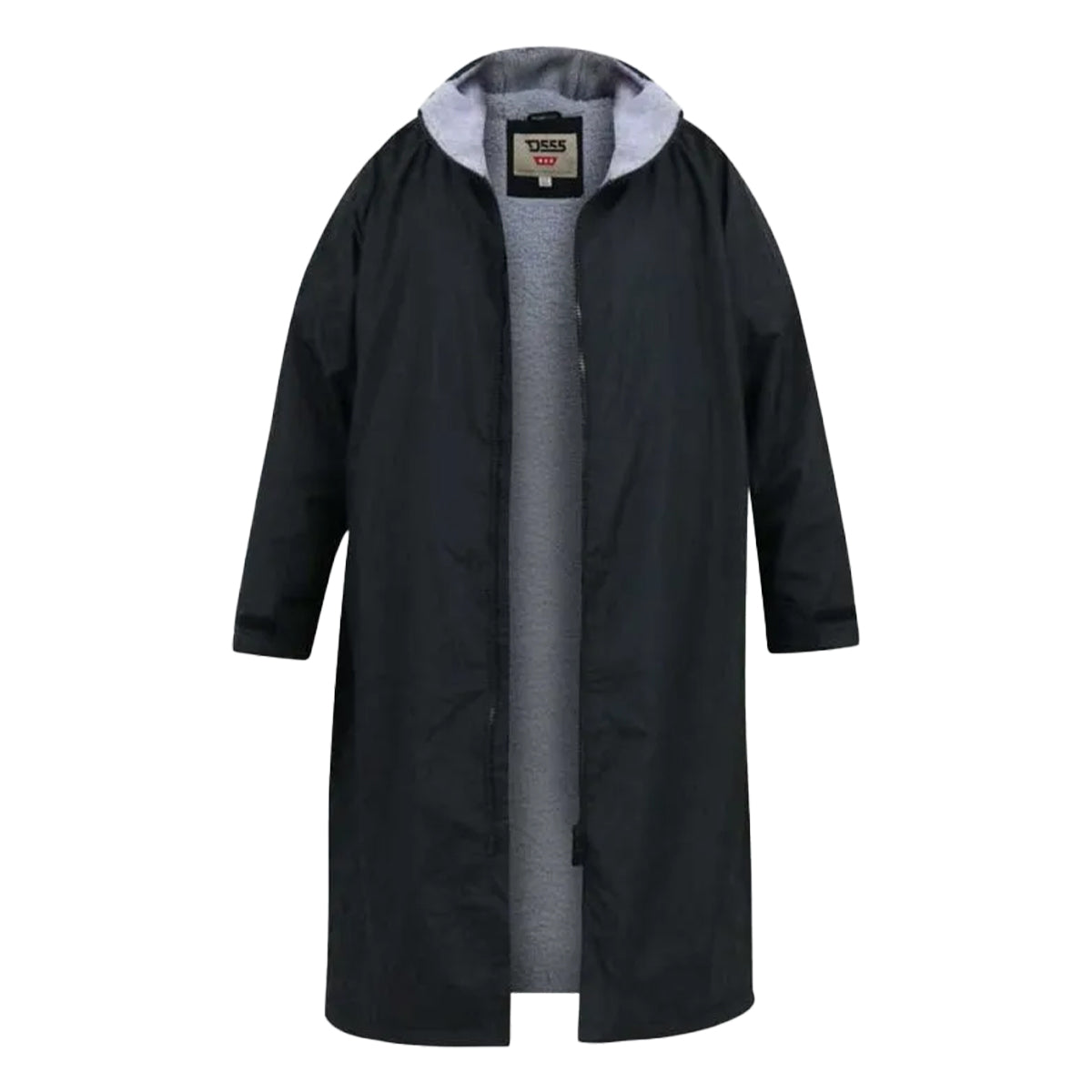 Black - Front - Duke Mens Webber D555 Sherpa Lined Changing Robe