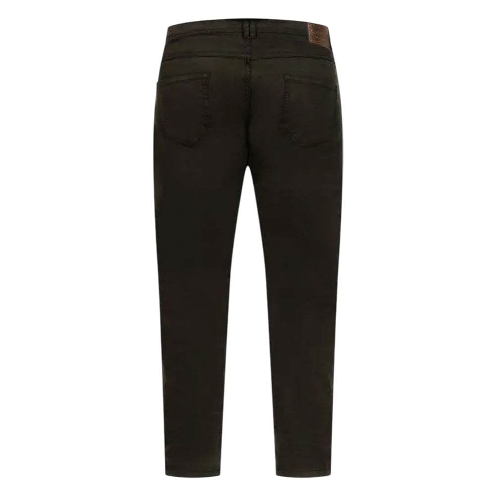 Black - Back - Duke Mens Kelvin D555 Stretch Tapered Chinos