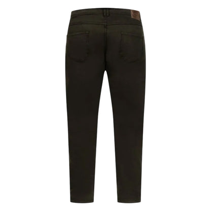 Black - Back - Duke Mens Kelvin D555 Stretch Tapered Chinos