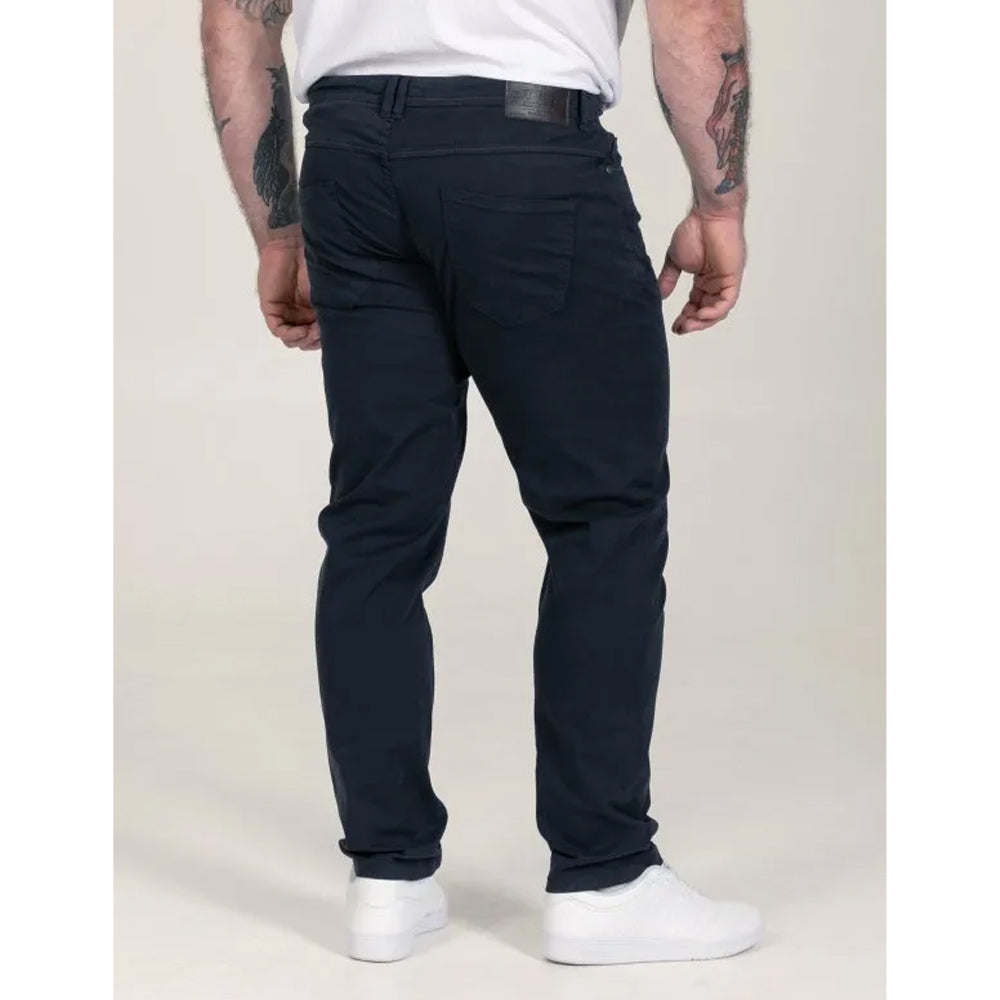 Navy - Lifestyle - Duke Mens Kelvin D555 Stretch Tapered Chinos