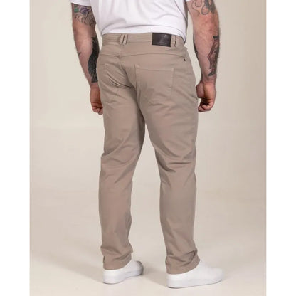 Stone - Lifestyle - Duke Mens Kelvin D555 Stretch Tapered Chinos