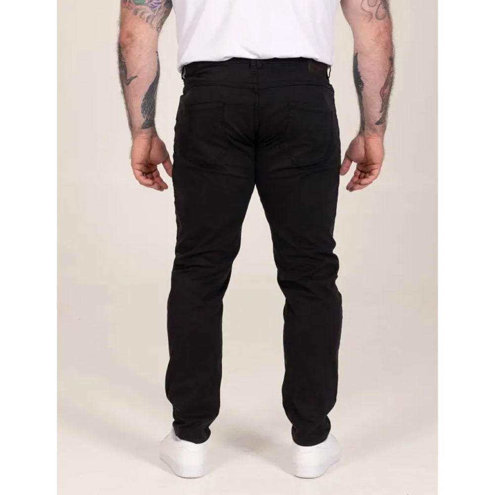 Black - Lifestyle - Duke Mens Kelvin D555 Stretch Tapered Chinos