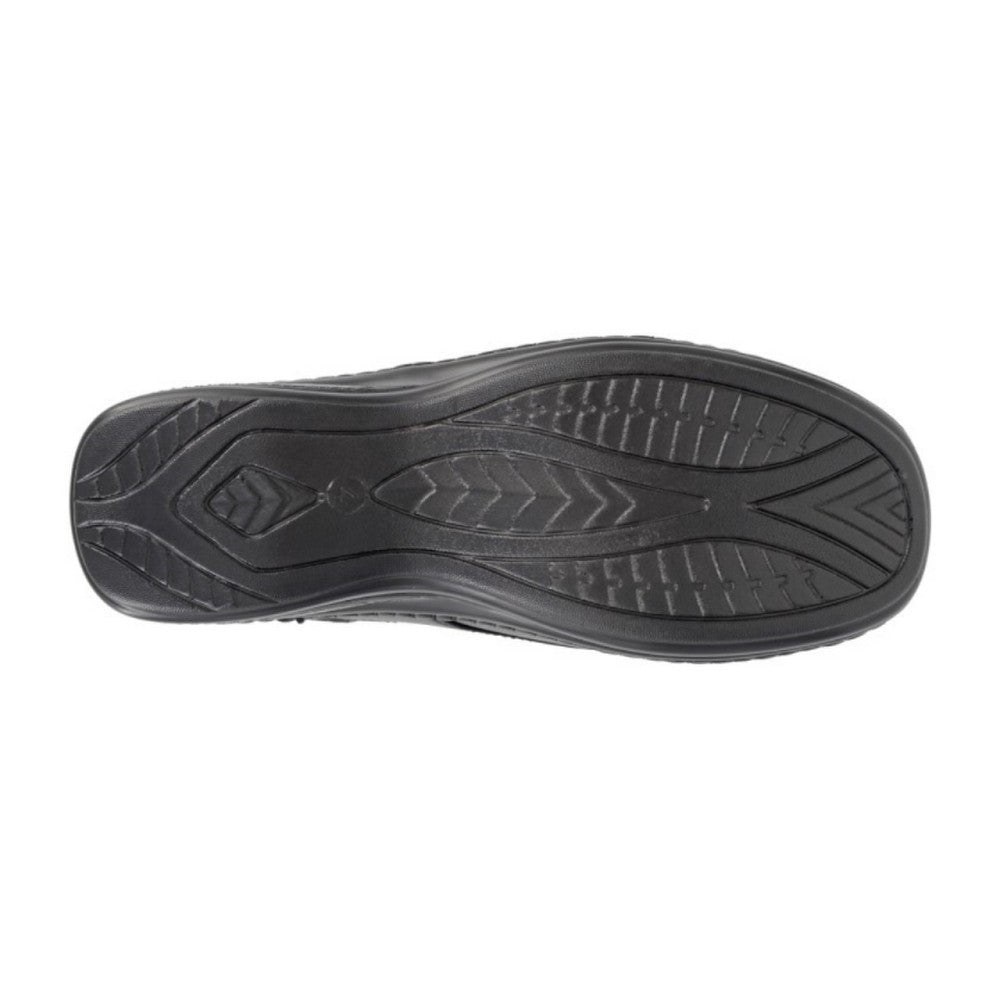 Black - Back - Boulevard Womens-Ladies Wide Fitting Touch Fastening Casual Shoes