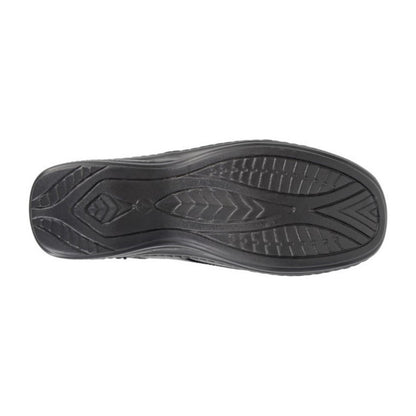 Black - Back - Boulevard Womens-Ladies Wide Fitting Touch Fastening Casual Shoes