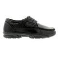 Black - Back - Dr Keller Mens Touch Fastening Shoes