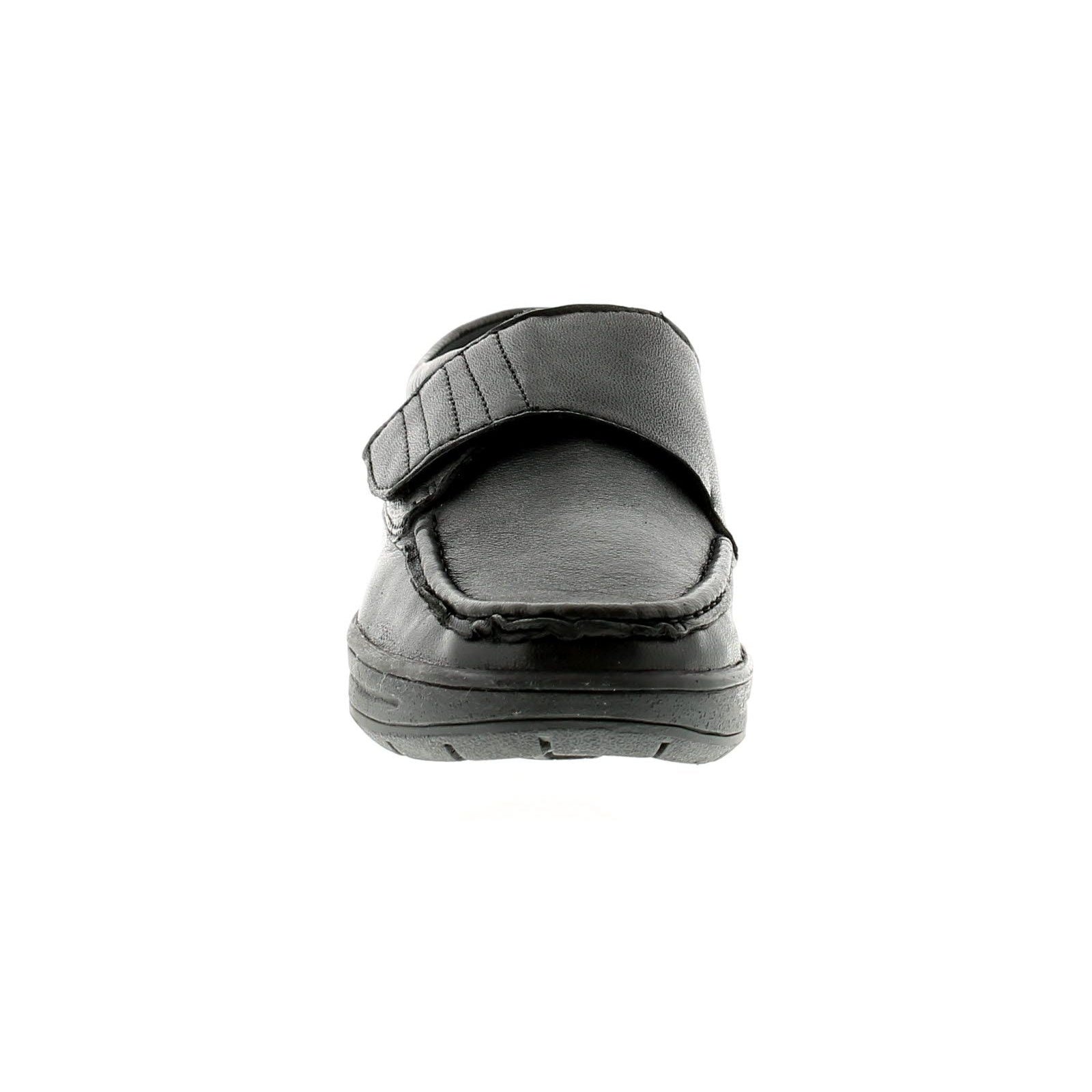 Black - Pack Shot - Dr Keller Mens Touch Fastening Shoes