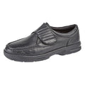 Black - Front - Dr Keller Mens Touch Fastening Shoes