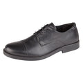 Black - Front - IMAC Mens 4 Eye Capped Gibson Shoes