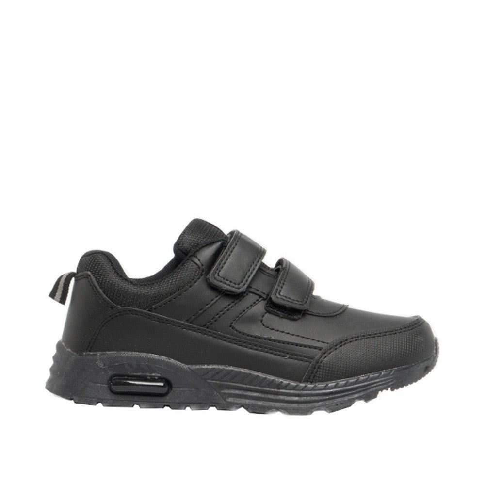 Black - Back - Dek Boys Felix Touch Fastening Trainers