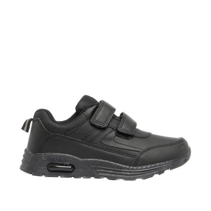 Black - Back - Dek Boys Felix Touch Fastening Trainers