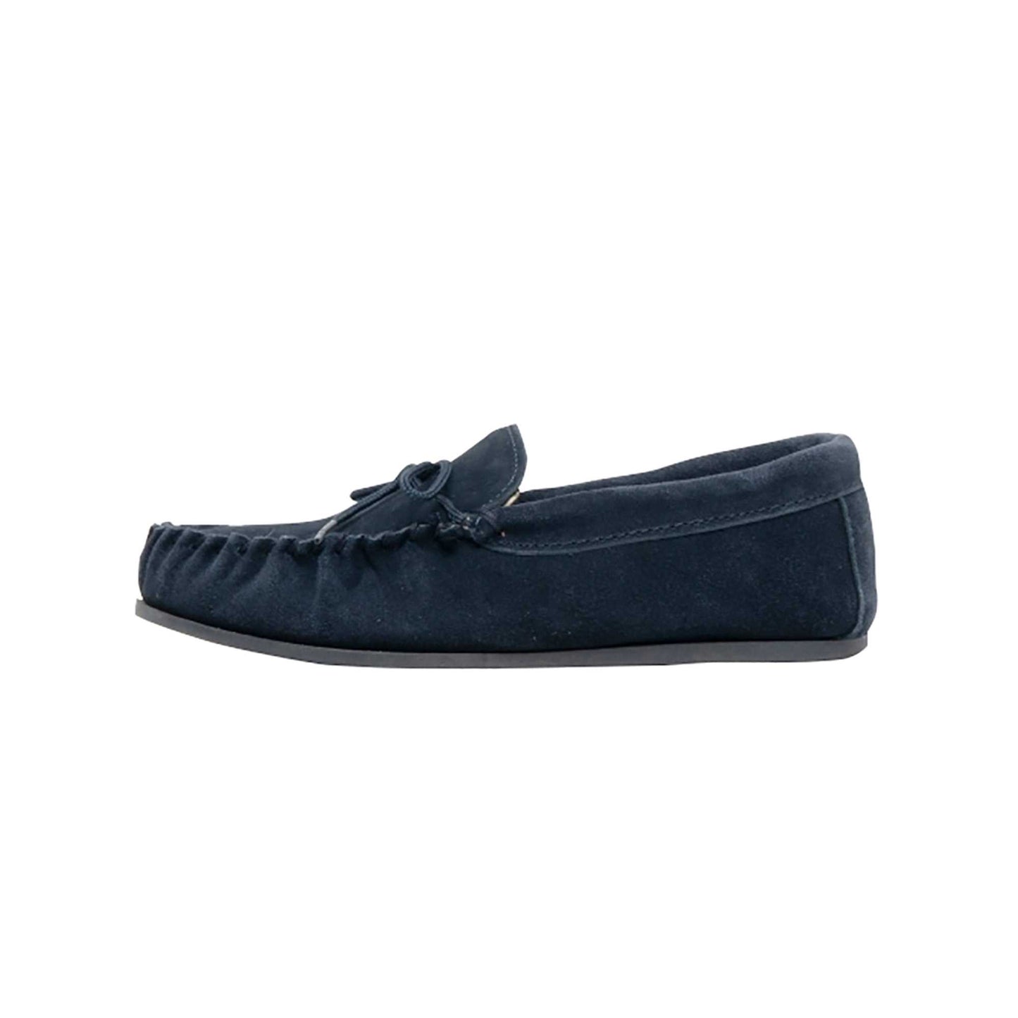 Navy - Back - Mokkers Womens-Ladies Lily Slip On Slippers