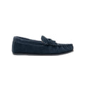 Navy - Back - Mokkers Womens-Ladies Lily Slip On Slippers