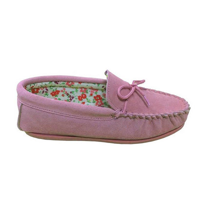 Pink - Front - Mokkers Womens-Ladies Lily Slip On Slippers