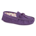 Purple - Front - Mokkers Womens-Ladies Lily Slip On Slippers