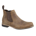 Brown - Back - Woodland Mens Leather Dealer-Chelsea Boot