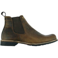 Brown - Lifestyle - Woodland Mens Leather Dealer-Chelsea Boot