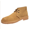 Sand - Back - Roamers Mens Real Suede Unlined Desert Boots