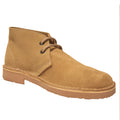 Sand - Front - Roamers Mens Real Suede Unlined Desert Boots