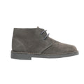 Grey - Side - Roamers Adults Unisex Real Suede Unlined Desert Boots