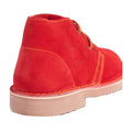 Red - Side - Roamers Adults Unisex Real Suede Unlined Desert Boots