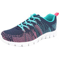 Navy-Aqua-Fuchsia - Lifestyle - Dek Superlight Womens-Ladies Starlight Memory Foam Trainers