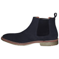 Navy - Back - Roamers Mens Casual Gusset Boots