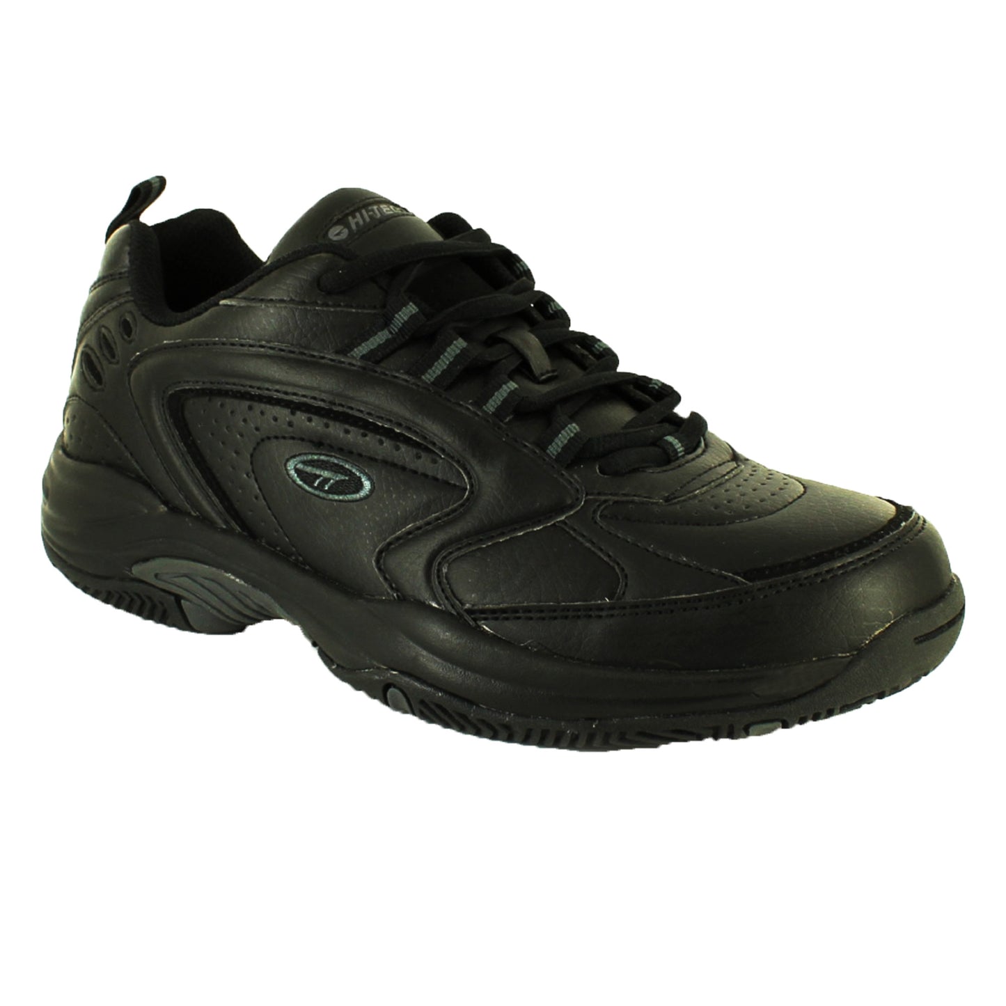 Black-Grey - Front - Hi-Tec Mens Blast Lite Lace Up Trainers