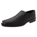 Black - Back - Roamers Mens Superlite Twin Gusset Leather Shoes