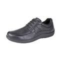 Black - Front - IMAC Mens Waterproof Extra Wide Lace Up Casual Shoes