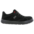 Black - Back - Grafters Mens Skate Type Toe Cap Safety Trainers