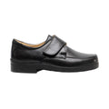 Black - Front - Roamers Mens Extra Wide Fitting Touch Fastening Casual Shoes