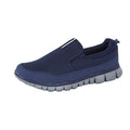 Navy - Side - Dek Superlight Adults-Unisex Neptune Slip On Trainers