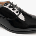 Black Patent - Pack Shot - Goor Boys Patent Leather Lace-Up Oxford Tie Dress Shoes