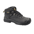 Black - Side - Grafters Mens Super Wide EEEE Fitting Safety Boots
