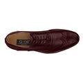 Oxblood - Back - Goor Mens 5 Eye Wing Capped Oxford Brogues
