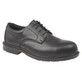 Black - Front - Grafters Mens Uniform Fully Composite Non-Metal Safety Brogues