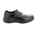 Black - Back - Smart Uns Mens Touch Fastening Casual Shoes