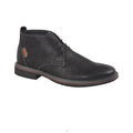 Black - Front - Goor Mens 3 Eye Synthetic Nubuck Desert Boots