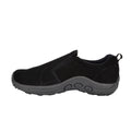 Grey - Front - PDQ Adults Unisex Real Suede Ryno Slip-On Casual Trainers