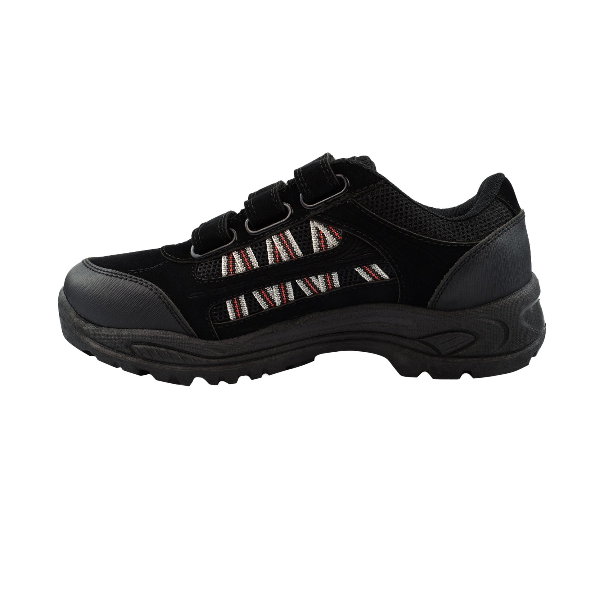 Black - Lifestyle - Dek Mens Ascend Triple Touch Fastening Trek Hiking Trail Shoes